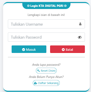 Register PGRI Aceh Utara - Persatuan Guru Republik Indonesia Cabang Aceh Utara